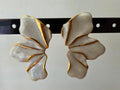 Boucles d'oreilles dorées fleurs
