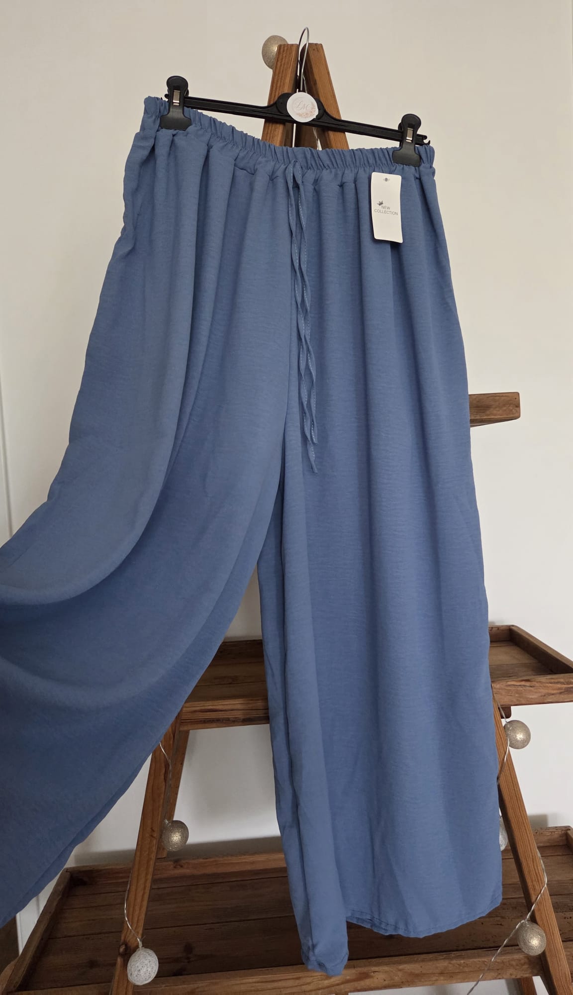 Pantalon fluide bleu