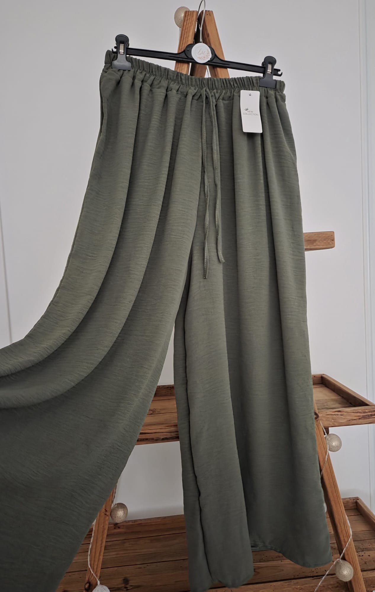 Pantalon fluide kaki