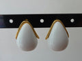 Boucles d'oreilles blanches