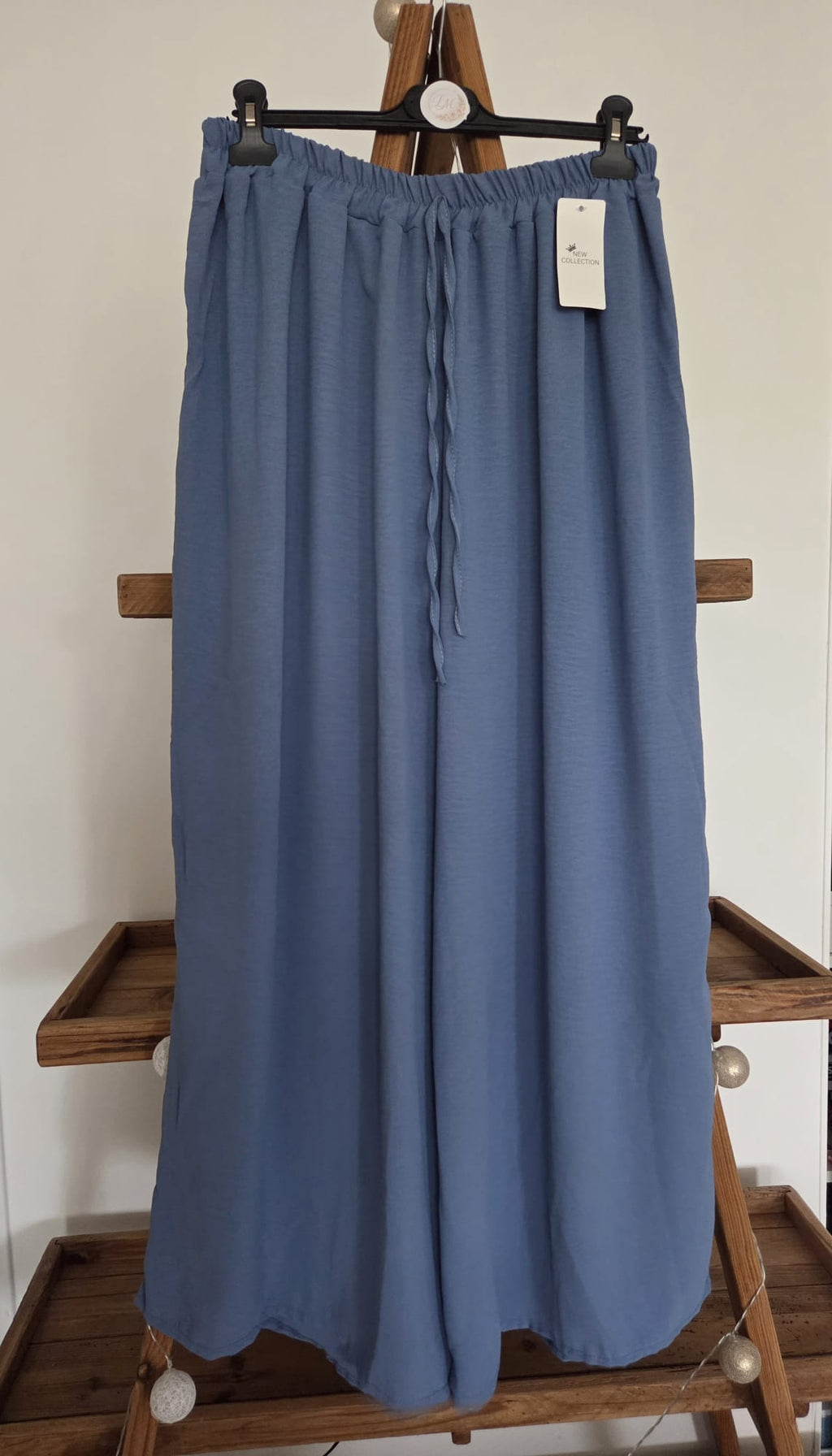Pantalon fluide bleu