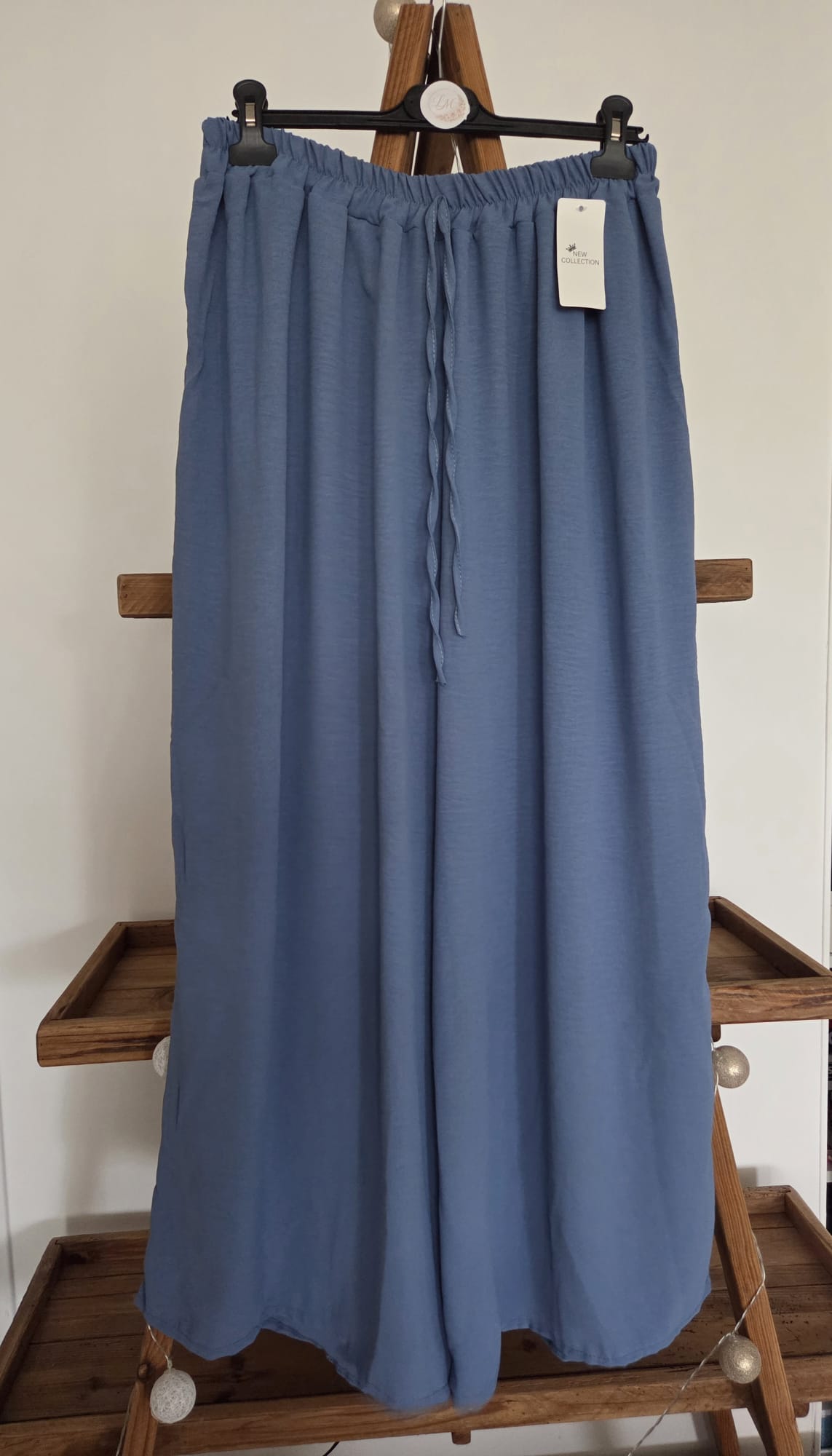 Pantalon fluide bleu