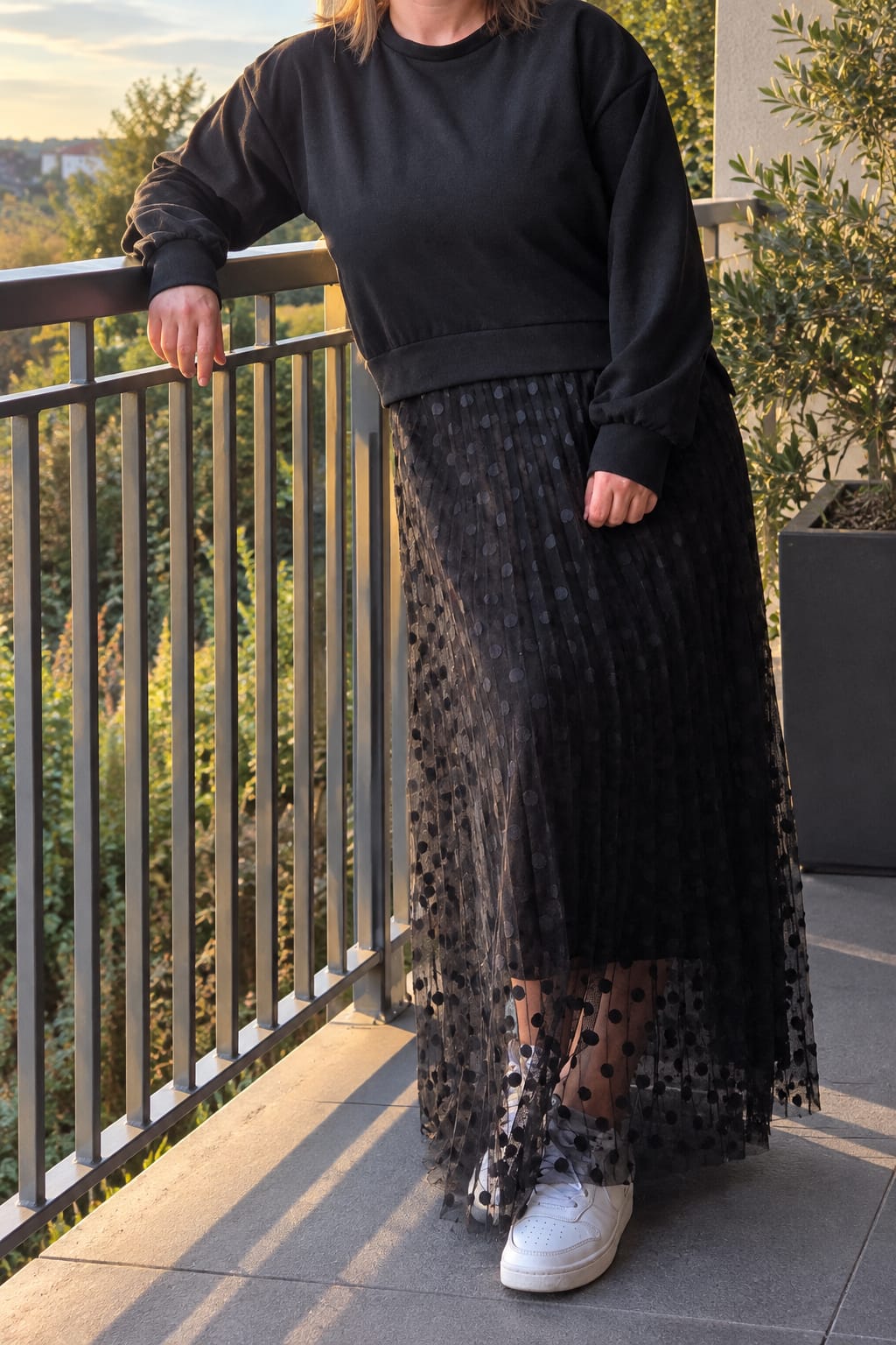Robe tulle sweat