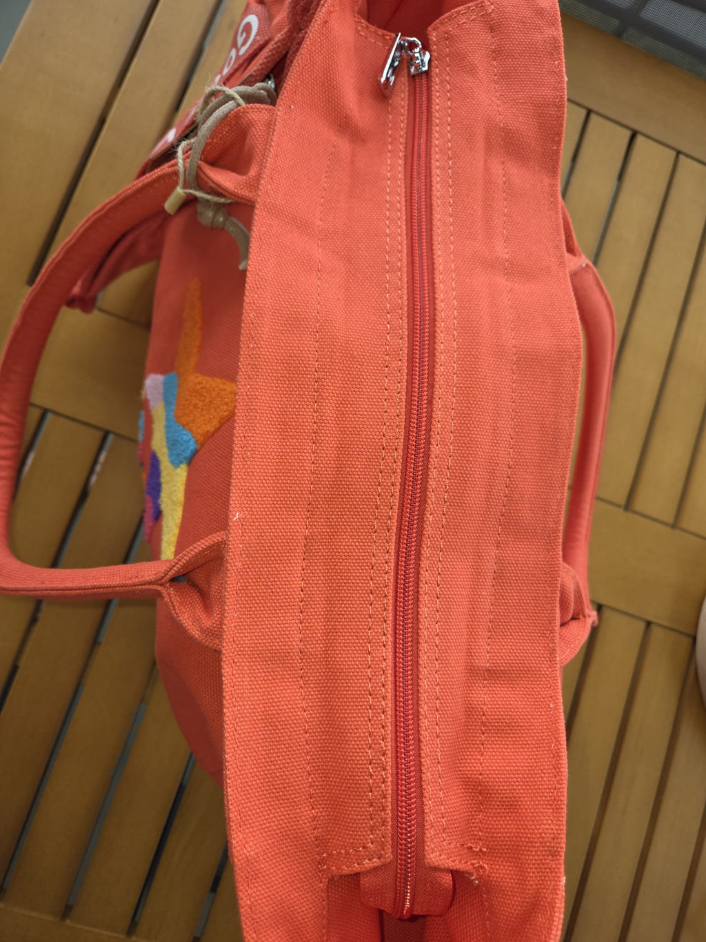 Sac "Good Vibes" orange