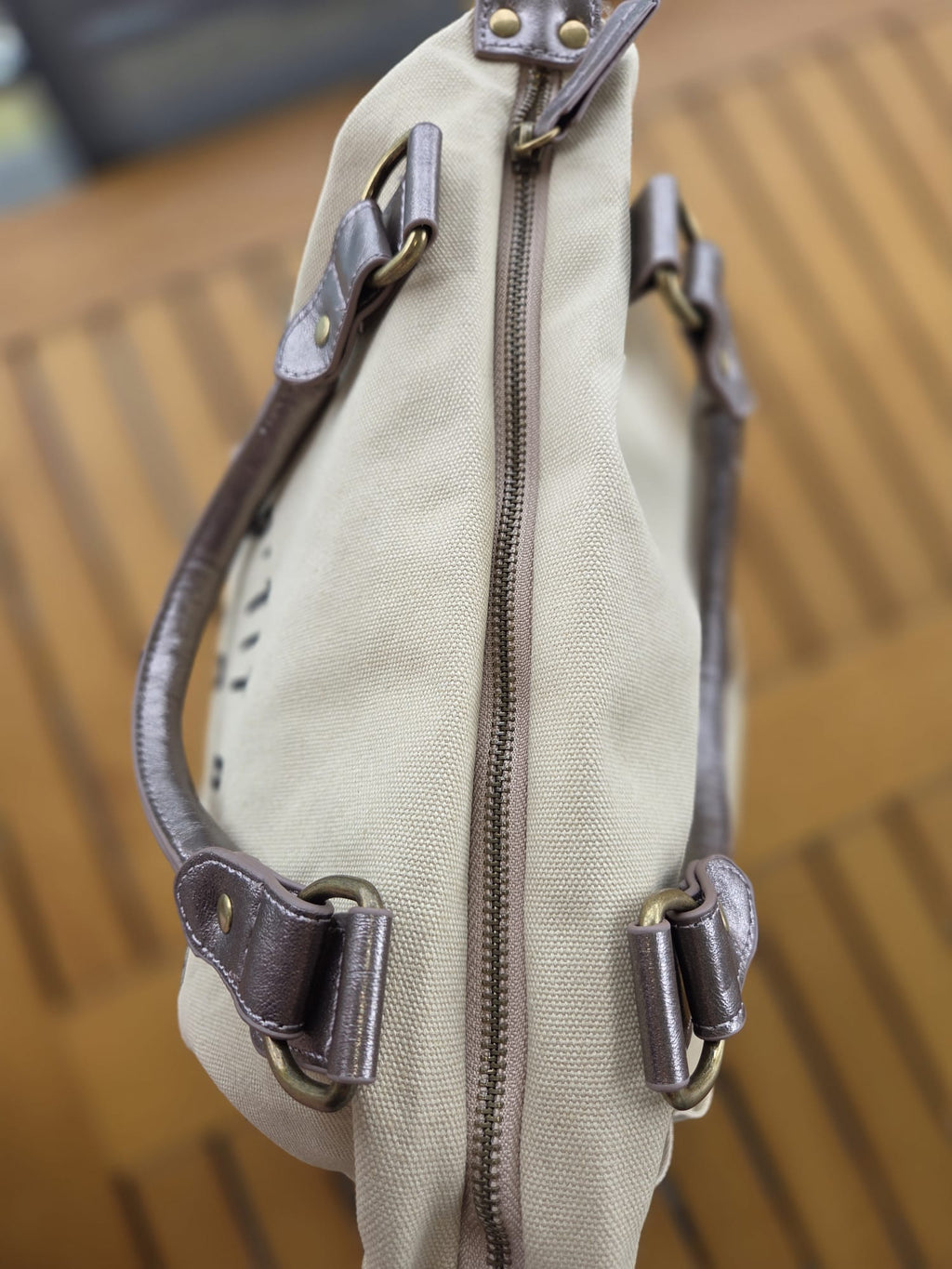 Sac Mon p'tit bazar beige