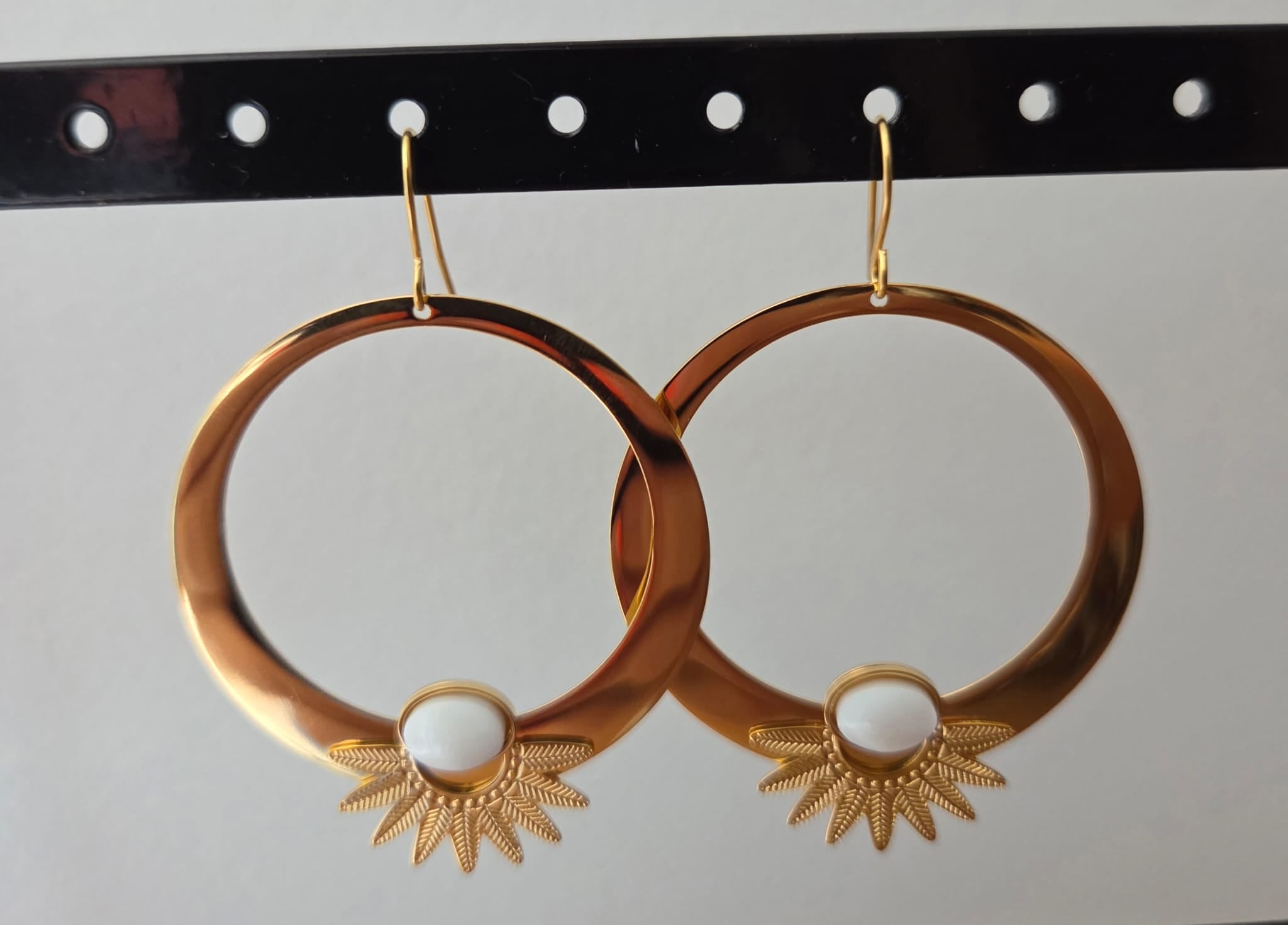 Boucles d'oreilles dorées