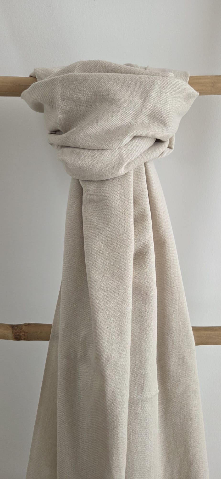 Étole unie beige