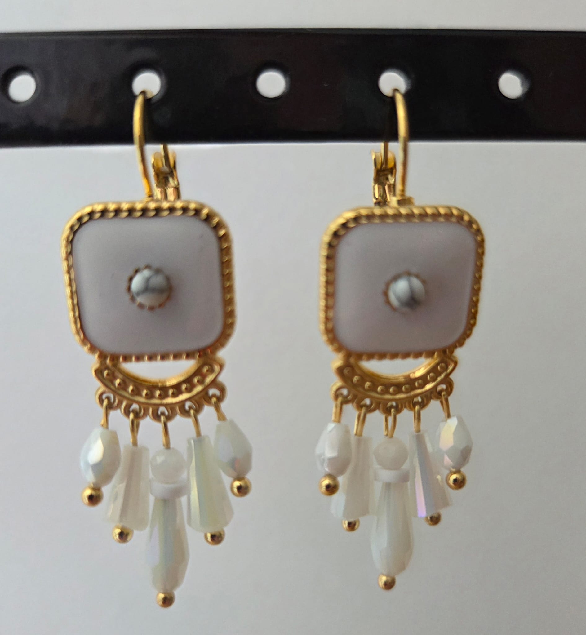 Boucles d'oreilles dorées