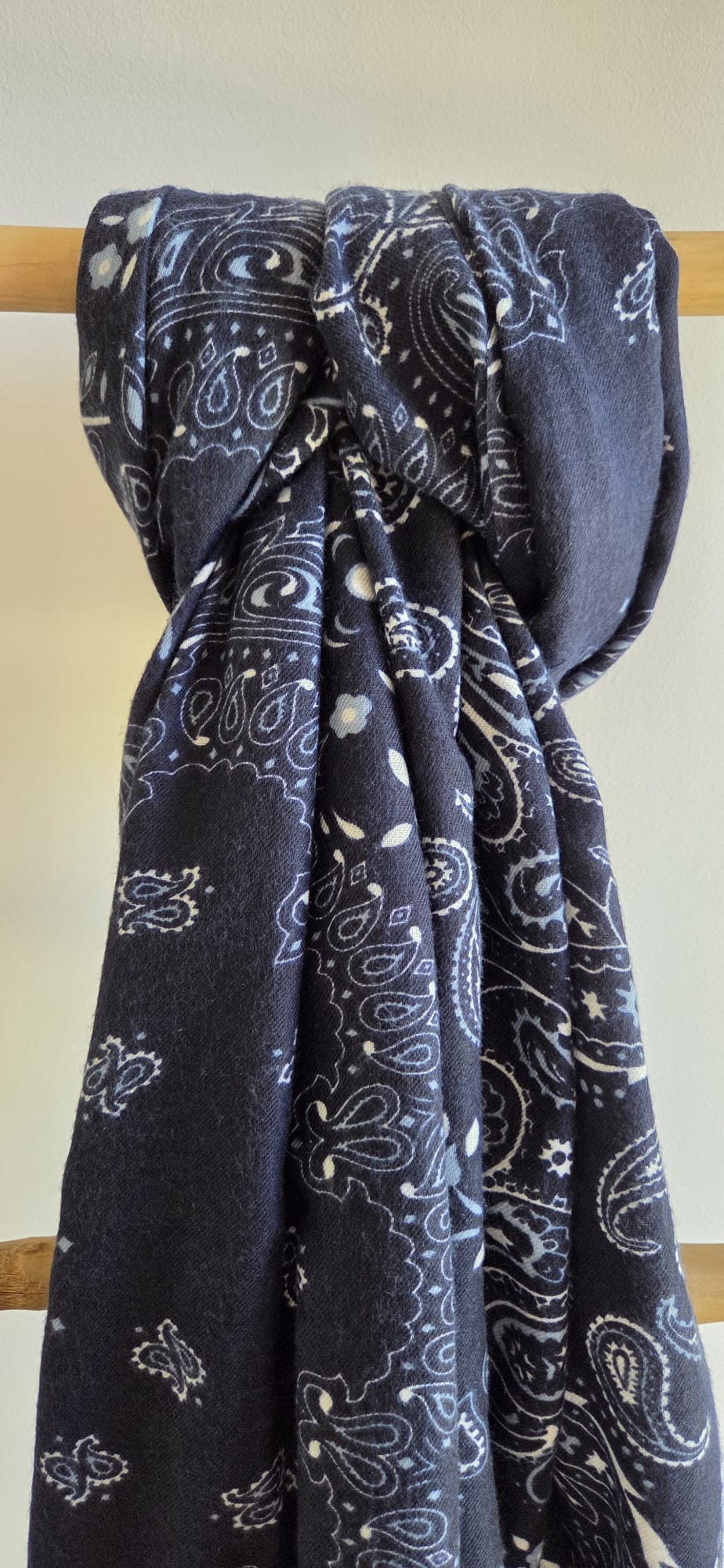 Étole bleue marine