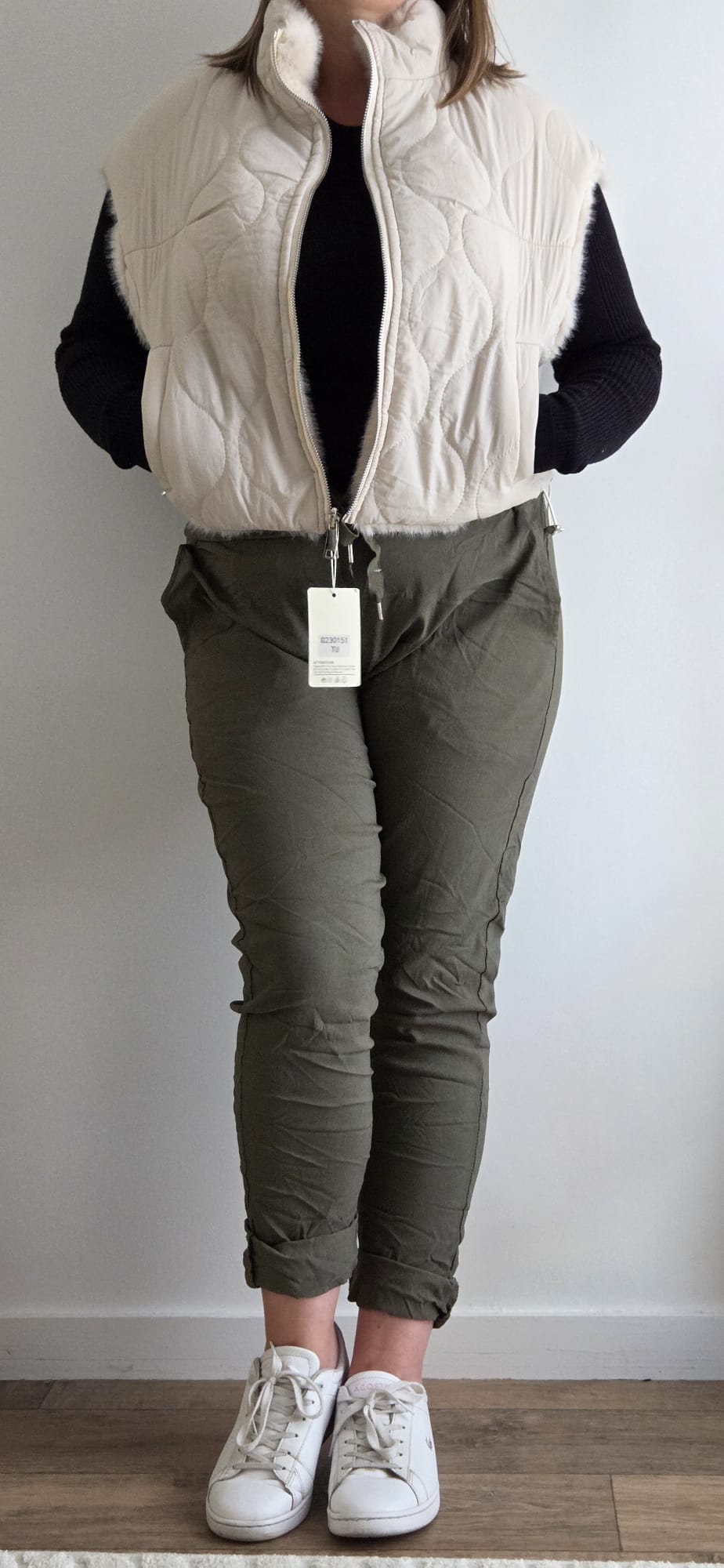 Veste beige réversible