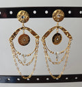 Boucles d'oreilles dorées