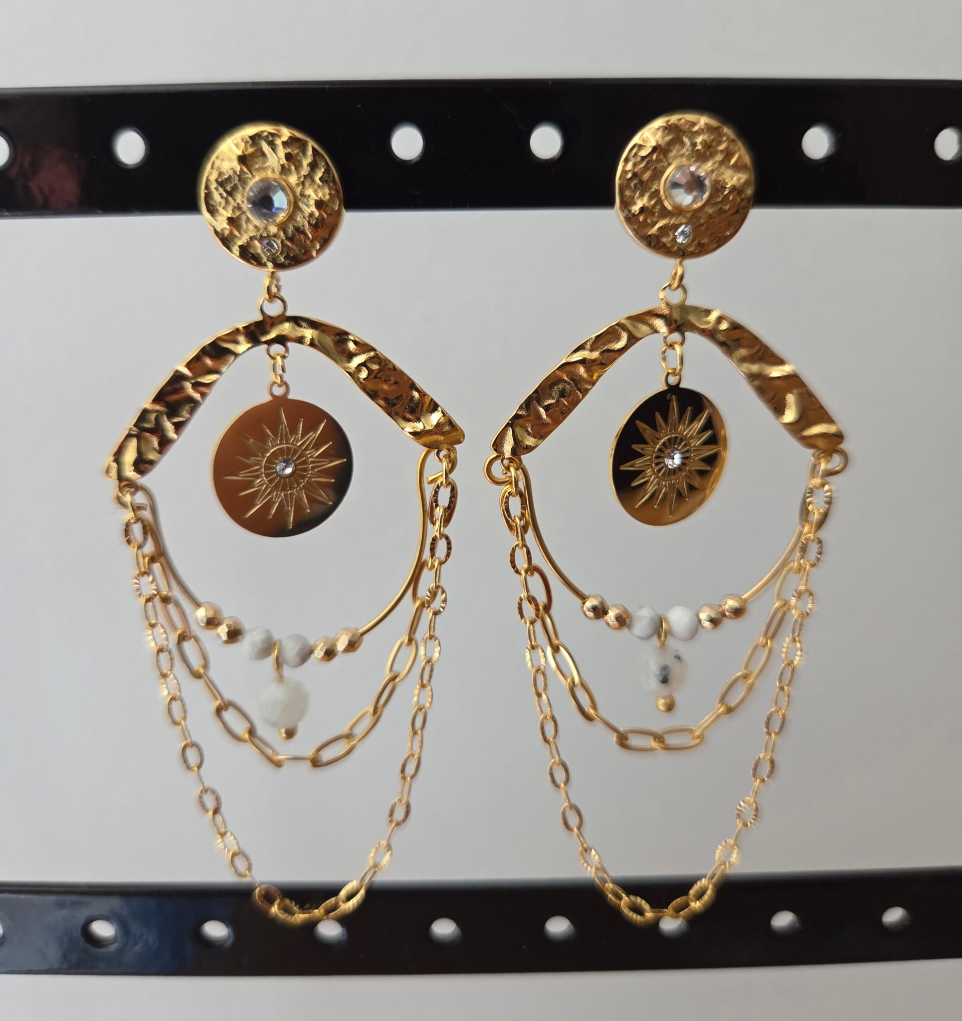 Boucles d'oreilles dorées